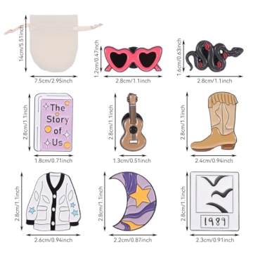 beyonday Creative Singer Enamel Pins Set for Music Fans