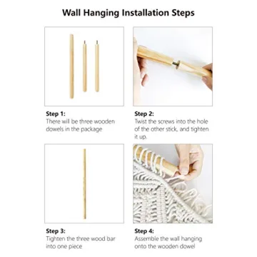 Mkono Large Macrame Wall Hanging for Boho Decor