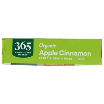 365 by Whole Foods Market, Organic Apple Cereal Bar 6 Count, 7.8 Ounce