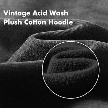 FAIABLE Vintage Plush Hoodies Pullover for All Seasons
