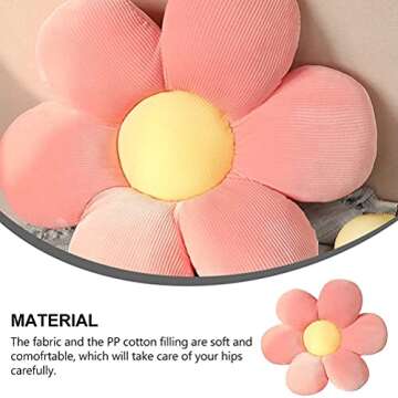 Tykoo Cute Flower Cushion Pillow Sofa Cushion Throw Pillow Indie Room Decor for Teans Tweens Girls L...