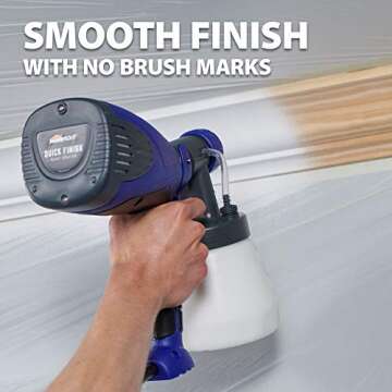 HomeRight 2412331 Quick Finish HVLP Paint Sprayer Power Painter, Spray Gun for Crafting and Furniture Blue