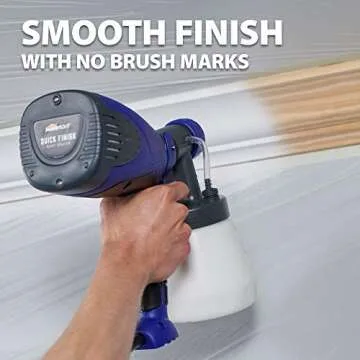 HomeRight 2412331 Quick Finish HVLP Paint Sprayer Power Painter, Spray Gun for Crafting and Furniture Blue