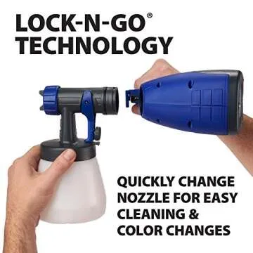 HomeRight 2412331 Quick Finish HVLP Paint Sprayer Power Painter, Spray Gun for Crafting and Furniture Blue