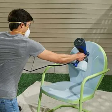 HomeRight 2412331 Quick Finish HVLP Paint Sprayer Power Painter, Spray Gun for Crafting and Furniture Blue