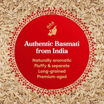 Royal - Authentic Basmati Brown Rice Whole Grain, Naturally Gluten Free and Vegan - 10 Pounds
