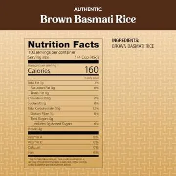 Royal Authentic Basmati Brown Rice - Gluten Free & Vegan 10 Pounds
