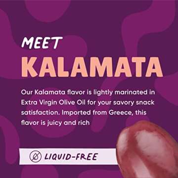 Freestyle Snacks Olive Snack Packs - Fresh Pitted Kalamata & Green Olives, Jumbo-Sized, Grown in Greece, Salty Snack, All Natural, Non-GMO, Paleo, Sugar-Free, Keto Snacks - Variety Pack, 4oz (3 Pack)