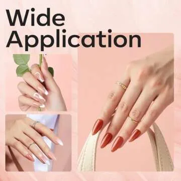 modelones Builder Nail Gel Set, 6 Colors Gel Builder 8-in-One, Red Pink Hard Gel Builder Nail Polish Nail Strengthener Extension Gel LED Nail Lamp Cured Color Base