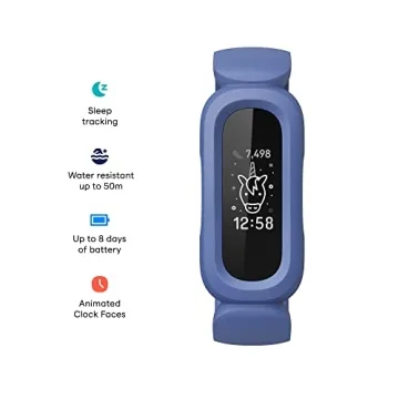 Fitbit Ace 3 Kids Activity Tracker Blue Green One Size