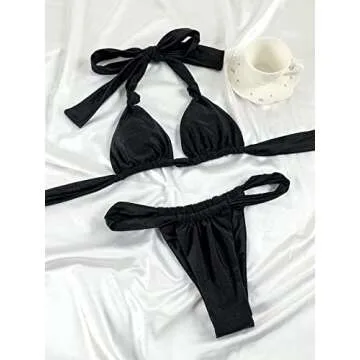 Luxurious Women’s Thong Bikini Set for Summer