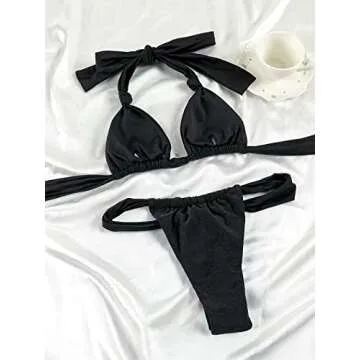 Luxurious Women’s Thong Bikini Set for Summer
