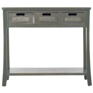 Safavieh American Homes Collection Autumn French Grey 3-Drawer Console Table