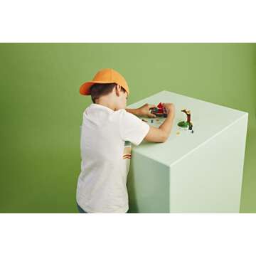 LEGO City 4x4 Fire Engine Rescue Truck 60393, Toy for 5 Plus Year Old Boys & Girls, Set with Water Element Launcher, Firefighter Minifigure and Cat Figure