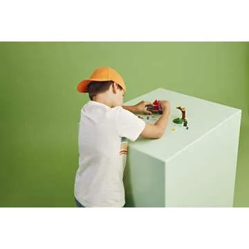 LEGO City 4x4 Fire Engine Rescue Truck 60393, Toy for 5 Plus Year Old Boys & Girls, Set with Water Element Launcher, Firefighter Minifigure and Cat Figure