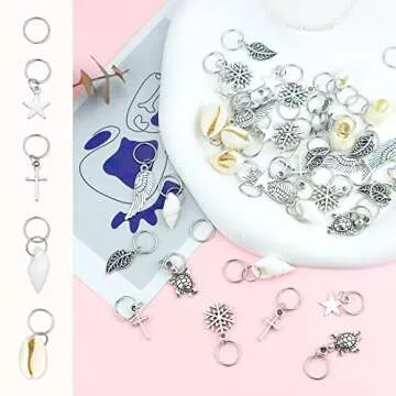 Stylish JIALEEY 50PCS Hair Braid Rings Set for All Occasions