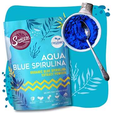 Suncore Foods Aqua Blue Spirulina Powder - Organic & Gluten-Free