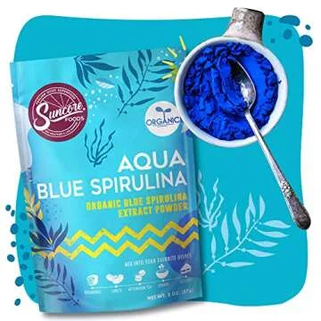 Suncore Foods Aqua Blue Spirulina Powder - Organic & Gluten-Free