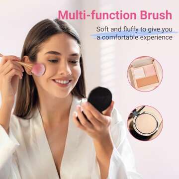 MelodySusie Nail Art Dusting Brush,Dust Collector Brush, Blush Brush, Boose Powder Brush,Makeup Brushes, Acrylic Cleaning Brush Acrylic Nail Tools