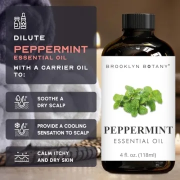 Brooklyn Botany Peppermint Essential Oil 4 Fl Oz Natural
