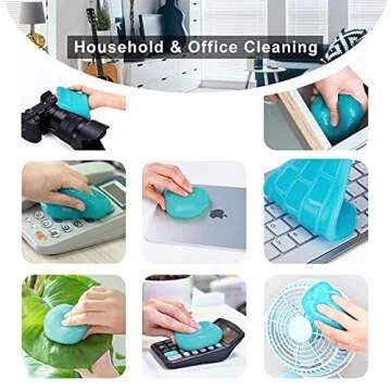 TICARVE 3 Pack Cleaning Gel for Car Detailing Putty Car Vent Cleaner Goo Cleaning Putty Gel Auto Detailing Tools Car Interior Cleaner Dust Cleaning Mud for Cars Dust Cleaner Slime Keyboard Cleaner