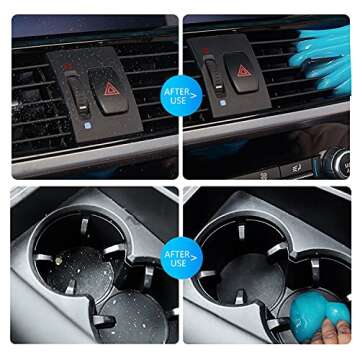 TICARVE 3 Pack Cleaning Gel for Car Detailing Putty Car Vent Cleaner Goo Cleaning Putty Gel Auto Detailing Tools Car Interior Cleaner Dust Cleaning Mud for Cars Dust Cleaner Slime Keyboard Cleaner