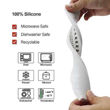 Tongker Silicone Gold Chain Mold for Cake Decorating