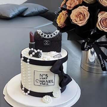 Tongker Silicone Gold Chain Mold for Cake Decorating