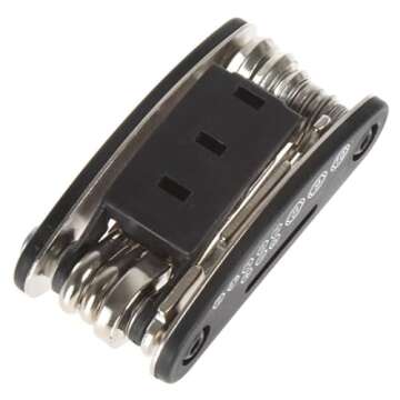 Mocaboutu 16 in 1 Bike Repair Tools Kit - Compact Design, Multifunctional Bicycle Repair Tool Set for Tire, Chain, Spoke, and More - Multifunctional Folding Bicycle Repair Combination