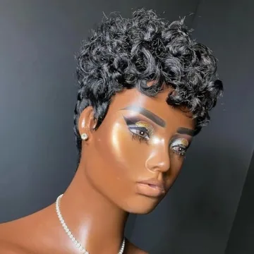 Curly Bob Wig with Bangs for Black Women - Stylish & Comfortable