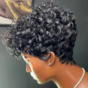 Curly Bob Wig with Bangs for Black Women - Stylish & Comfortable