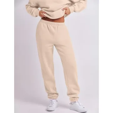 ANRABESS Women 2 Piece Outfits Sweatsuit Oversized Half Zip Sweatshirt Jogger Sweatpants Tracksuit Lounge Set 2024 Clothes