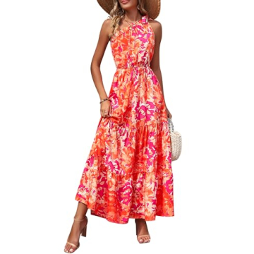 Elegant Ditsy Floral Maxi Dress for Summer 2024