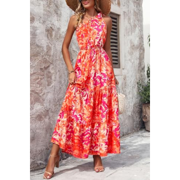 PRETTYGARDEN Floral Maxi Dress for Stylish Summer Wear