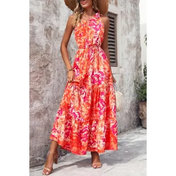PRETTYGARDEN Floral Maxi Dress for Stylish Summer Wear