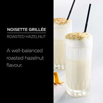 1883 Routin Roasted Hazelnut Syrup, Glass Bottle, 33.8 Ounce