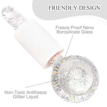 Ice Globes for Facials, Ice Globes, Face Massager, Face Tools, Facial Ice Globes, Cooling Globes, Globes for Face Neck & Eyes, Daily Beauty, Tighten Skin, Anti Ageing, Reduce Puffy and Wrinkle