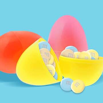 M&M'S White Chocolate Marshmallow Crispy Treat Pastel Easter Candy, 7.44 Oz Bag