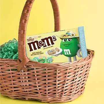 M&M'S White Chocolate Marshmallow Crispy Treat Pastel Easter Candy, 7.44 Oz Bag