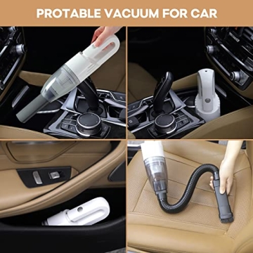 LIPUWS Mini Portable Cordless Car Vacuum for Easy Cleaning