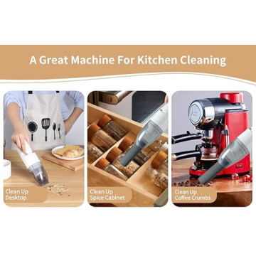 LIPUWS Mini Portable Cordless Car Vacuum for Easy Cleaning