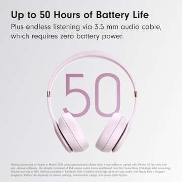 Beats Solo4 with AppleCare+ for Headphones (2 Years) - Cloud Pink