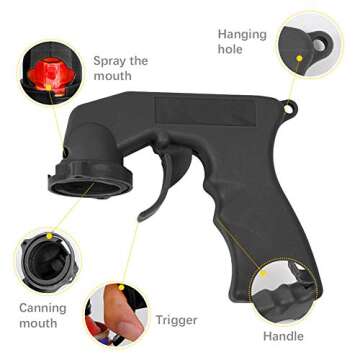 Ergonomic Paint Spray Can Trigger Handle for Comfortable Use