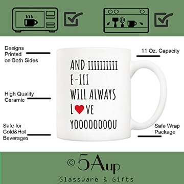 5Aup Funny Coffee Mug Gift for Couples and Friends