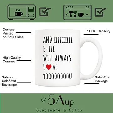 5Aup Funny Coffee Mug Gift for Couples and Friends