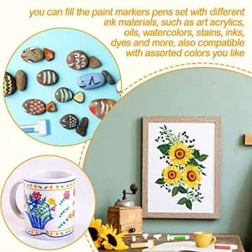 Yexiya Refillable Paint Pens - Ultimate Art & Craft Kit