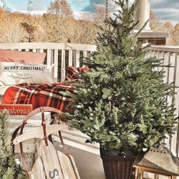 Fraser Hill Farm 4.0-Ft Pre Lit Christmas Tree