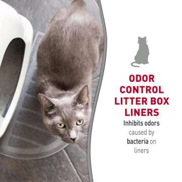 Nature’s Miracle Odor Control Litter Box Liners for Cats, 27 Count, Fit Most Extra-Large and Jumbo Multi-Cat Litter Boxes