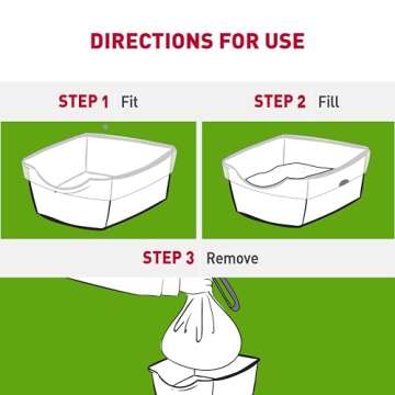 Nature’s Miracle Odor Control Litter Box Liners for Cats, 27 Count, Fit Most Extra-Large and Jumbo Multi-Cat Litter Boxes