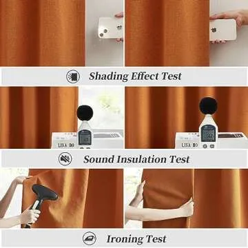 Stylish Pumpkin Orange Blackout Curtains for Home Decor